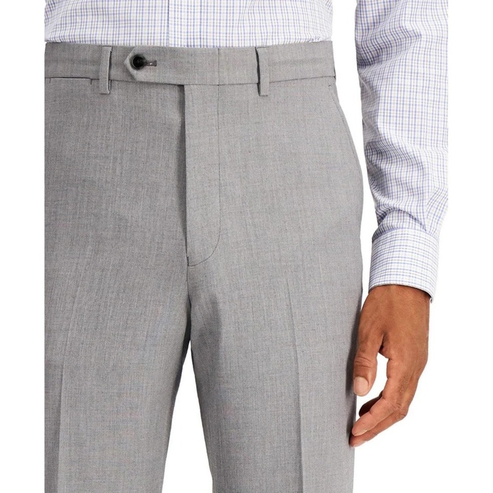 Nautica Mens Modern fit Suit Dress Pants 41Wx31L Grey Stretch E081146‎
